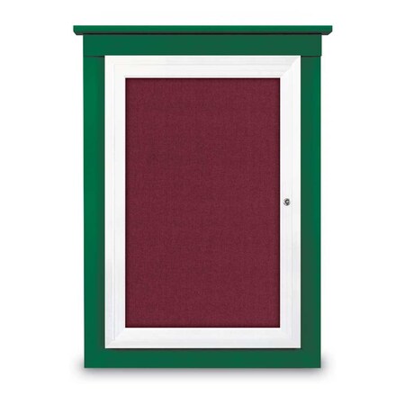 United Visual Products Sliding Glass Enclosed Letterboard, 96"x3 UV9013ACS-WHITE-LICORI